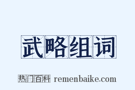 武略组词是什么意思的图片